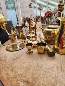 vintage brass. Polished