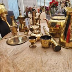 vintage brass. Polished
