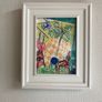 Original art framed original art Acrylic painting drawing framed holiday feel art Irish art Image 9
