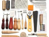 Professional 37Pcs Leather Craft Tools Kit Hand Sewing Stitching Punch Carving Work Saddle Leathercraft Accessories
