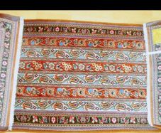Exquisite Persian Qom Kork Wool Hand Knotted Runner Rug Carpet