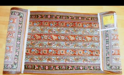 Exquisite Persian Qom Kork Wool Hand Knotted Runner Rug Carpet