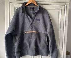 Patagonia Men's Anorak Fleece Large dark grey