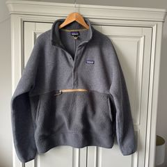 Patagonia Men's Anorak Fleece Large dark grey