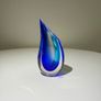 Vintage Murano Sommerso Bud Vase. Vetreria Artistica Oball.  Luigi Onesto Era.  Original Label Image 5