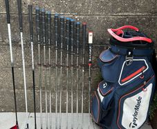 Full set of golf clubs