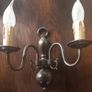 Antique French wall lights/sconces set of 3 working Image 3