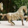 Vintage Brass Horses Image 3