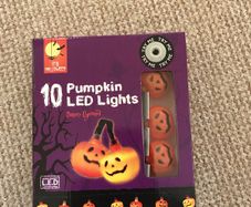 10 Pumpkin LED lights