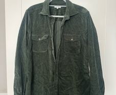 Reiss Maldini Corduroy Overshirt in Green - size large