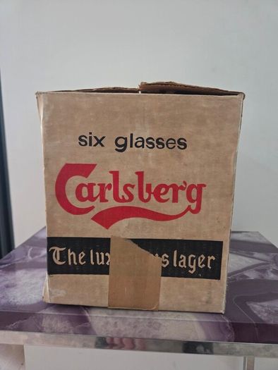 vintage carlsberg glasses