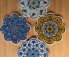 4 brand new coasters from Turkey