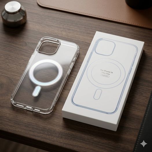 Magnetic Clear Phone Case Shockproof Slim Cover for iPhone17 16 15 14 13