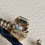 Pandora Black Double Leather Bracelet with 14 ct (585) Gold Clasp Image 4