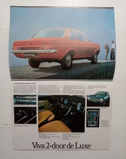 Vintage Vauxhall Car Brochures x 3 - Classic Car Brochures
