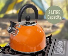 2L Stainless Steel Kettle - Orange