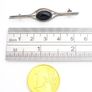 Vintage Whitby Jet 925 Sterling Silver Brooch Image 8