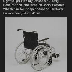 light weight folding wheelchair