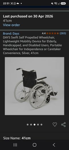 light weight folding wheelchair