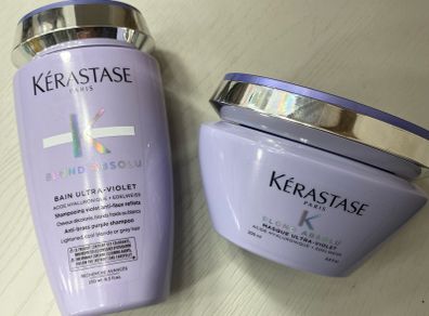 Kerastase Blond Absolu anti-brass purple shampoo & Masque for grey or cool blonde hair