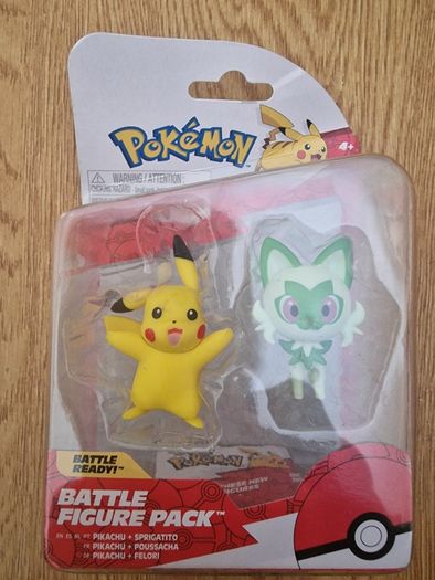 Pokemon 5cm Battle Figure 2-Pack - Sprigatito & Pikachu