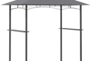 2.5M (8ft) New Double-Tier BBQ Gazebo Grill Canopy Barbecue Tent Shelter Patio Deck (FREE SHIPPING)