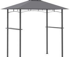 2.5M (8ft) New Double-Tier BBQ Gazebo Grill Canopy Barbecue Tent Shelter Patio Deck (FREE SHIPPING)