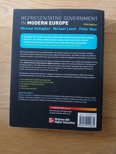 Book - Representative Government in Modern Europe