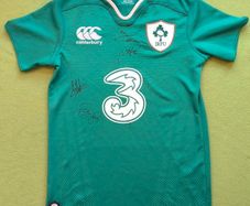 Signed 2015/16 IRFU Canterbury Rugby Jersey Size Age 12Years