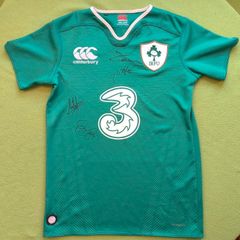 Signed 2015/16 IRFU Canterbury Rugby Jersey Size Age 12Years