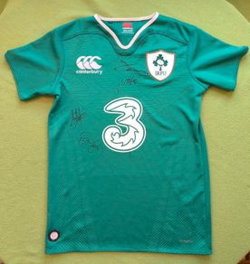 Signed 2015/16 IRFU Canterbury Rugby Jersey Size Age 12Years