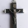 Vintage Handmade Black Wood Rosary Image 4
