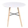 Dining Table MDF Round White Image 3