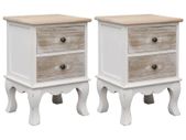 Bedside Cabinets 2 pcs 35x30x50 cm Paulownia Wood