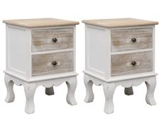 Bedside Cabinets 2 pcs 35x30x50 cm Paulownia Wood
