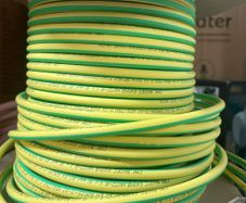 10 mm Earth Wire Green Yellow Cable LSF per Meter