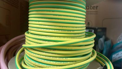 10 mm Earth Wire Green Yellow Cable LSF per Meter