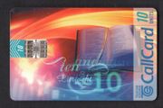 1996 Ireland 10 unit Irish culture literature definitive depicting abstract designs for various Irish cultural activities (Schlumberger) Call Card Used. Telecom Eireann card number 1141.