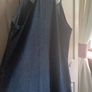 Loose-fit denim maxi dress. Image 4