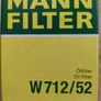 W 712/52 MANN Oil filter Image 3