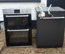 dishwasher and oven