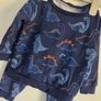 12-18m, Dunnes Blue Dinosaur Tracksuit Set Image 2