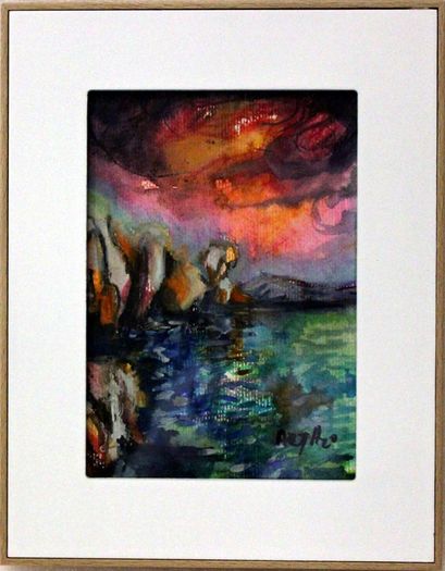 A5 size Aquarel Paintings in Frame