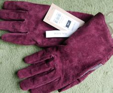 Ladies Glove - Gallery Burgundy Suede Glove