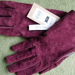 Ladies Glove - Gallery Burgundy Suede Glove