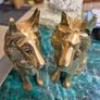 Pair of brass German Shepherds Image 2