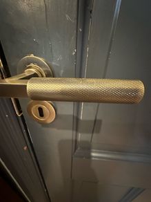 Internal Deal Doors and Antique Heritage Brass Lever on Rose Door Handles