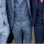 3 Piece Men's Blue Suit Image 2