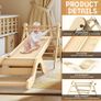 Indoor Playset: 7-in-1 Climbing Frame with Slide, Arch & Mat for Toddlers and Children (1-3 Years) Image 3