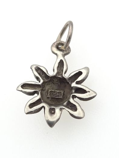 Vintage 925 Sterling Silver Sun Charm
